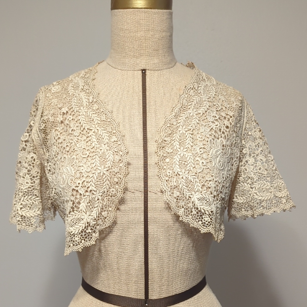 Elegant Lace Bolero Shrug